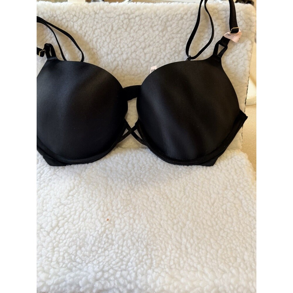 Victoria’s Secret Plunge Push Up Bra Black 36C NWT Style 11213982